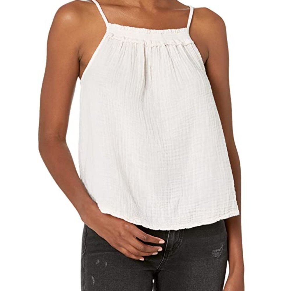 Michael Stars – Maxine Smocked Tank – Medium – NWT White